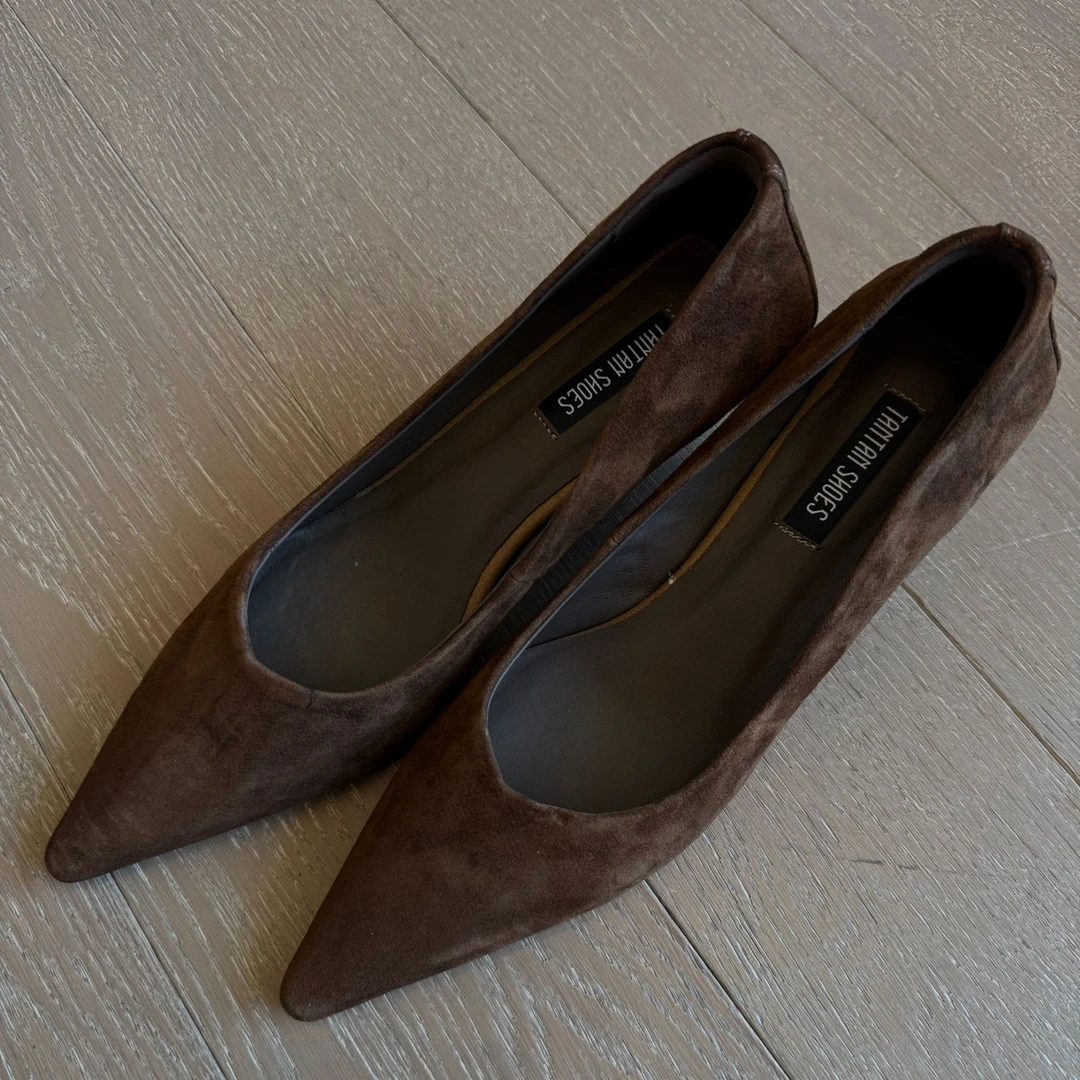 TANTAN 气质舒适百搭尖头女士休闲鞋2642