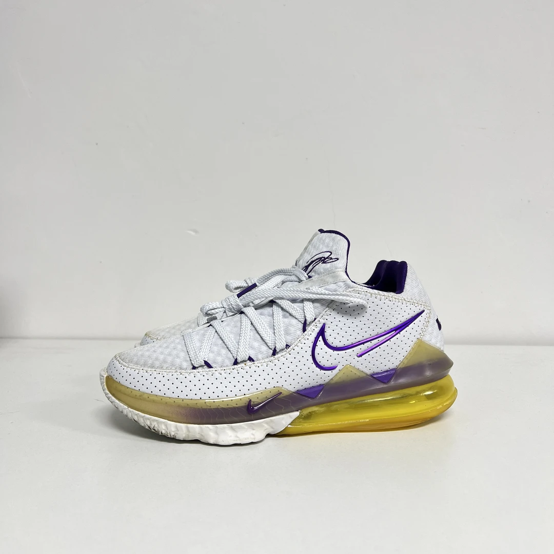 95新 maje 41码/内长260 詹姆斯17 白紫 低帮球鞋