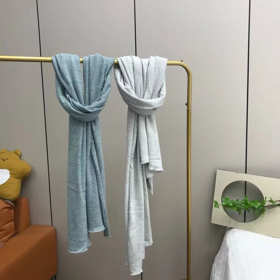 C873【汉麻针织】围巾70*200长款百搭时尚气质围巾披肩