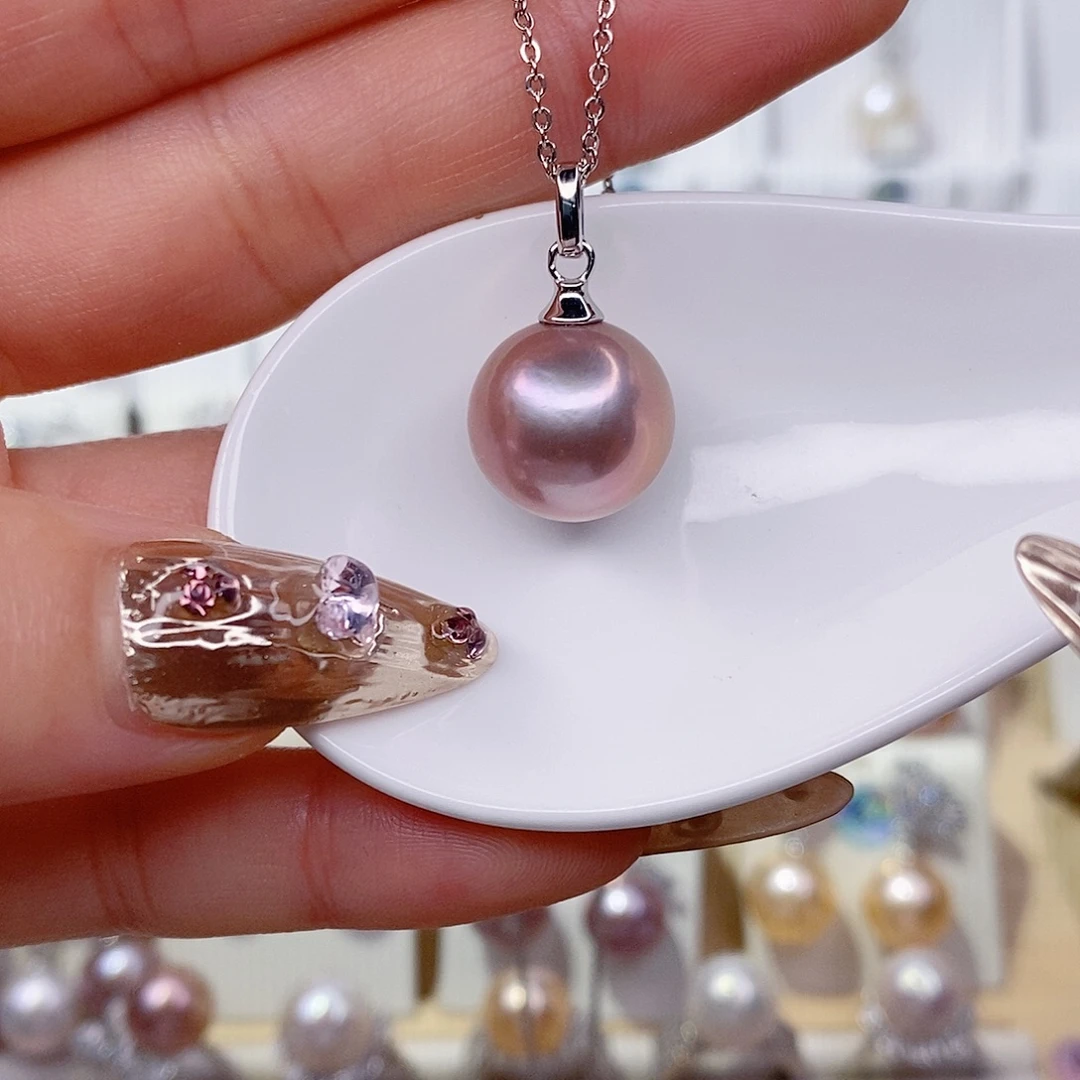 吊坠(赠链)淡水珍珠银S925镶嵌