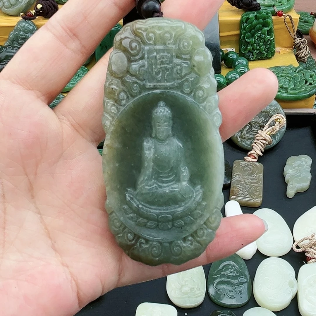 和田玉未镶嵌颈饰