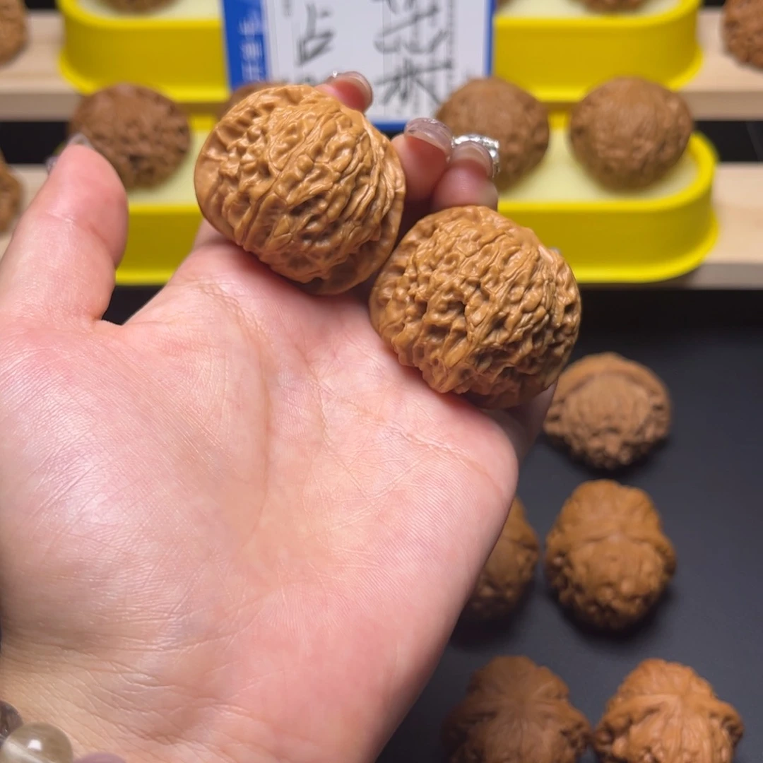 文玩核桃把件39全品磨盘