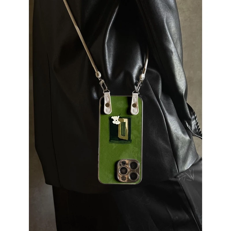 适用于vivox200ultra手机壳新款绿植全包狗x100pro/90s/80奶斜跨s