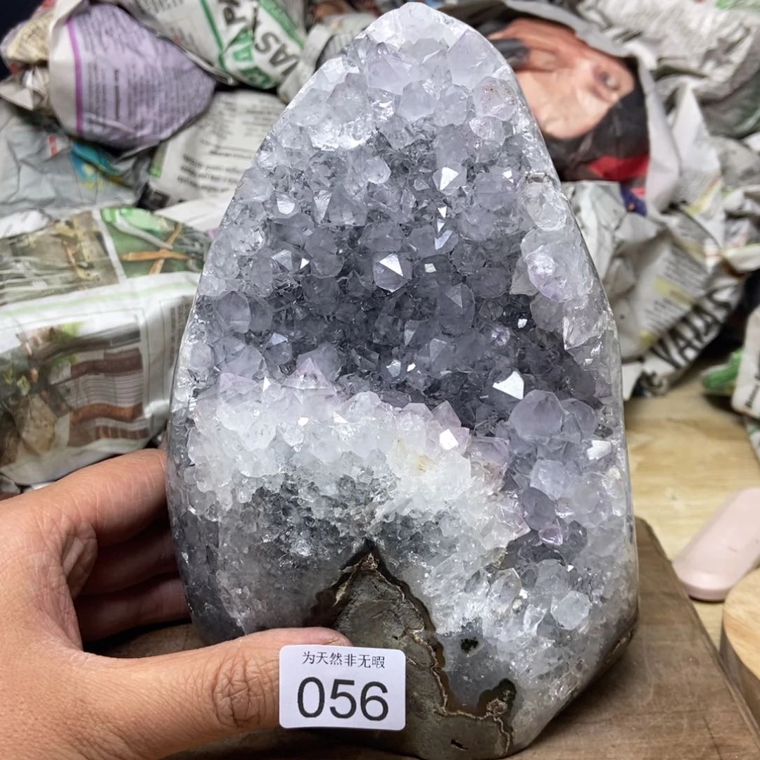 紫晶天然水晶摆件未镶嵌雯*