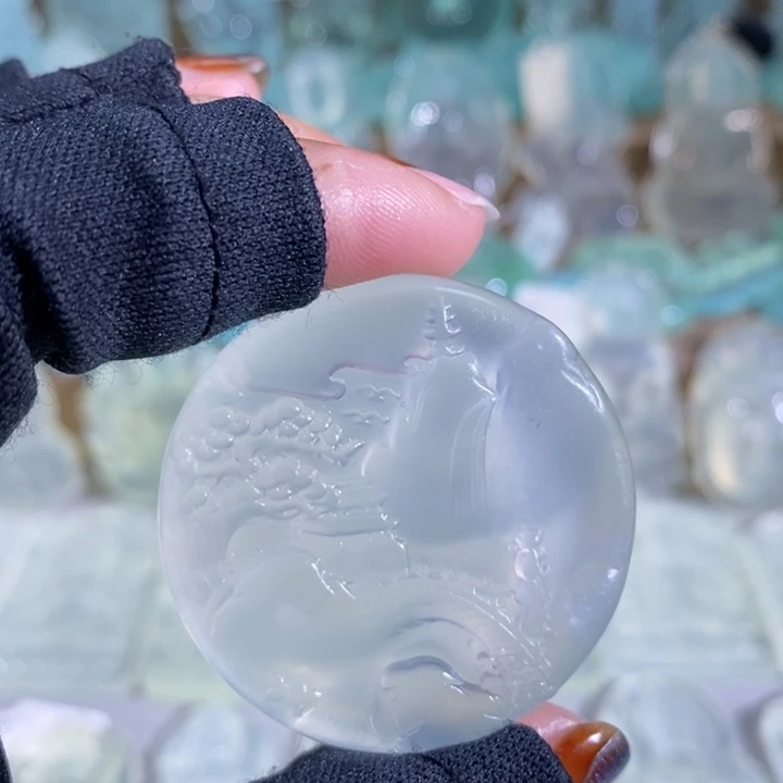 岫玉吊坠未镶嵌吊坠