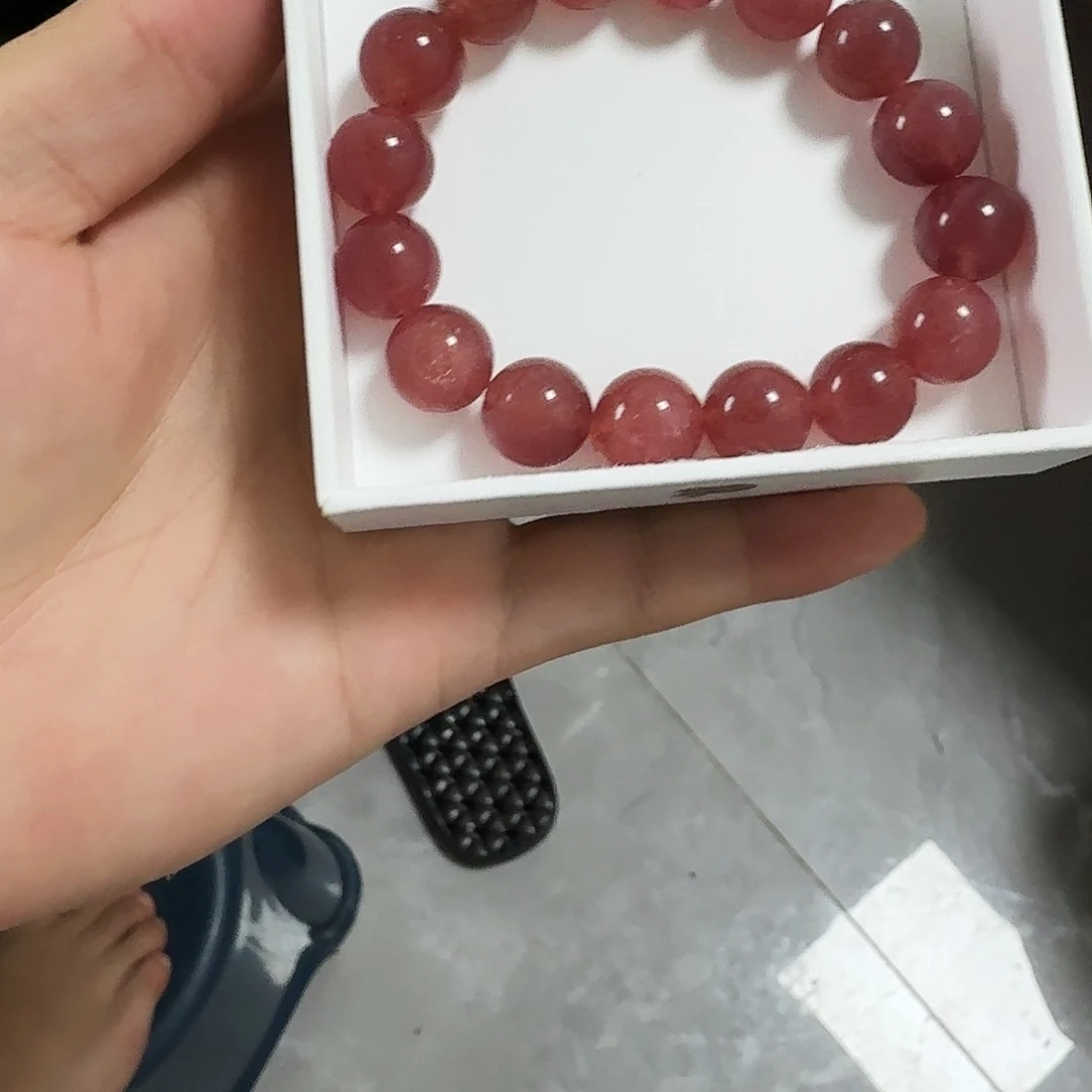 千****未镶嵌手串水晶草莓晶13咪拍十次合一单 不带证书