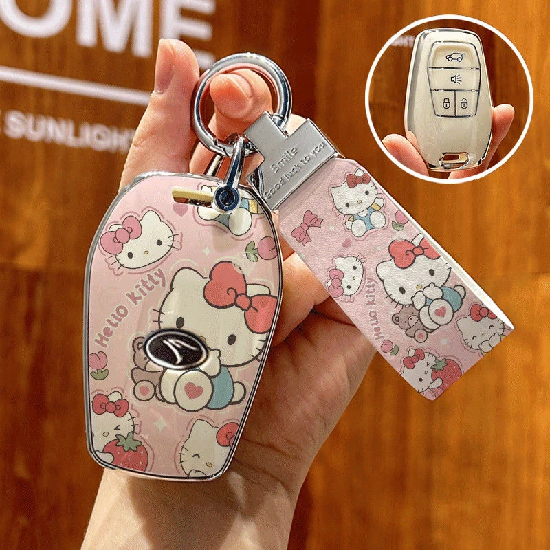 适用于东南DX7汽车套钥匙套东南dx7博朗dx3专用遥控DX3女士包壳扣