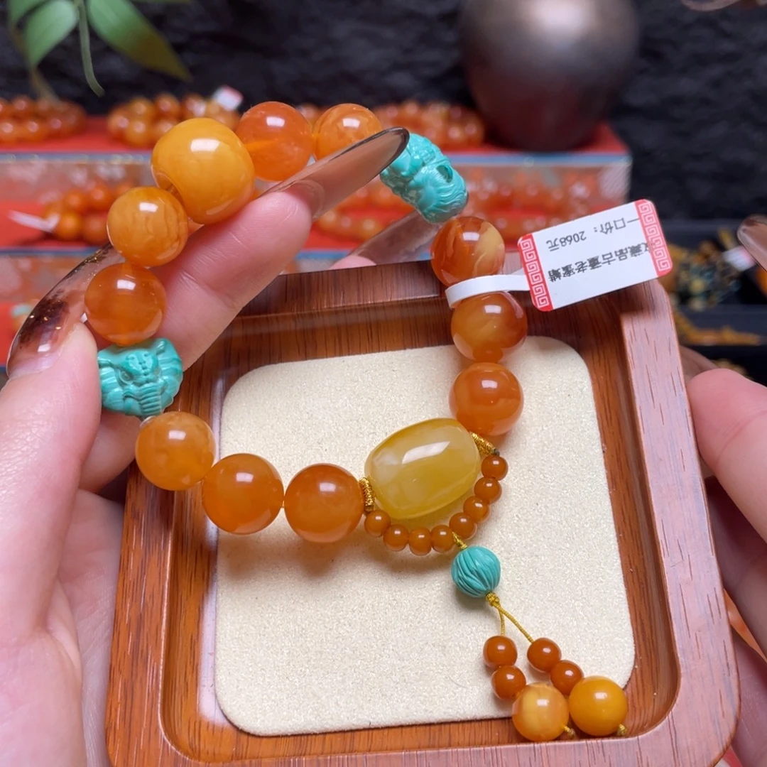 蜜蜡未镶嵌颈饰手串