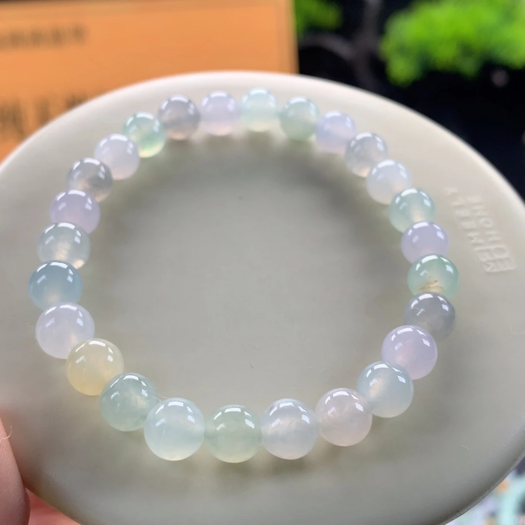 翡翠未镶嵌手链卡7.2