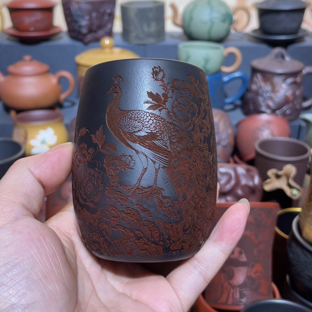 原矿紫砂手工主人杯
