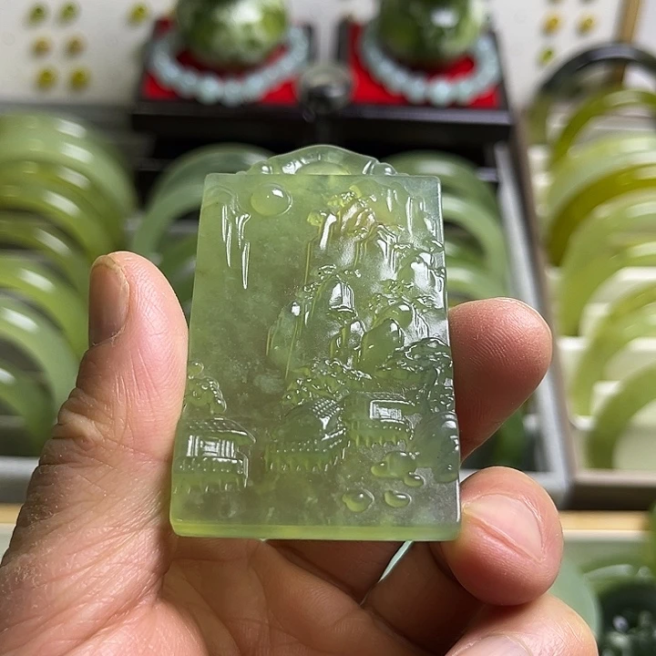 合金蛇纹石玉颈饰