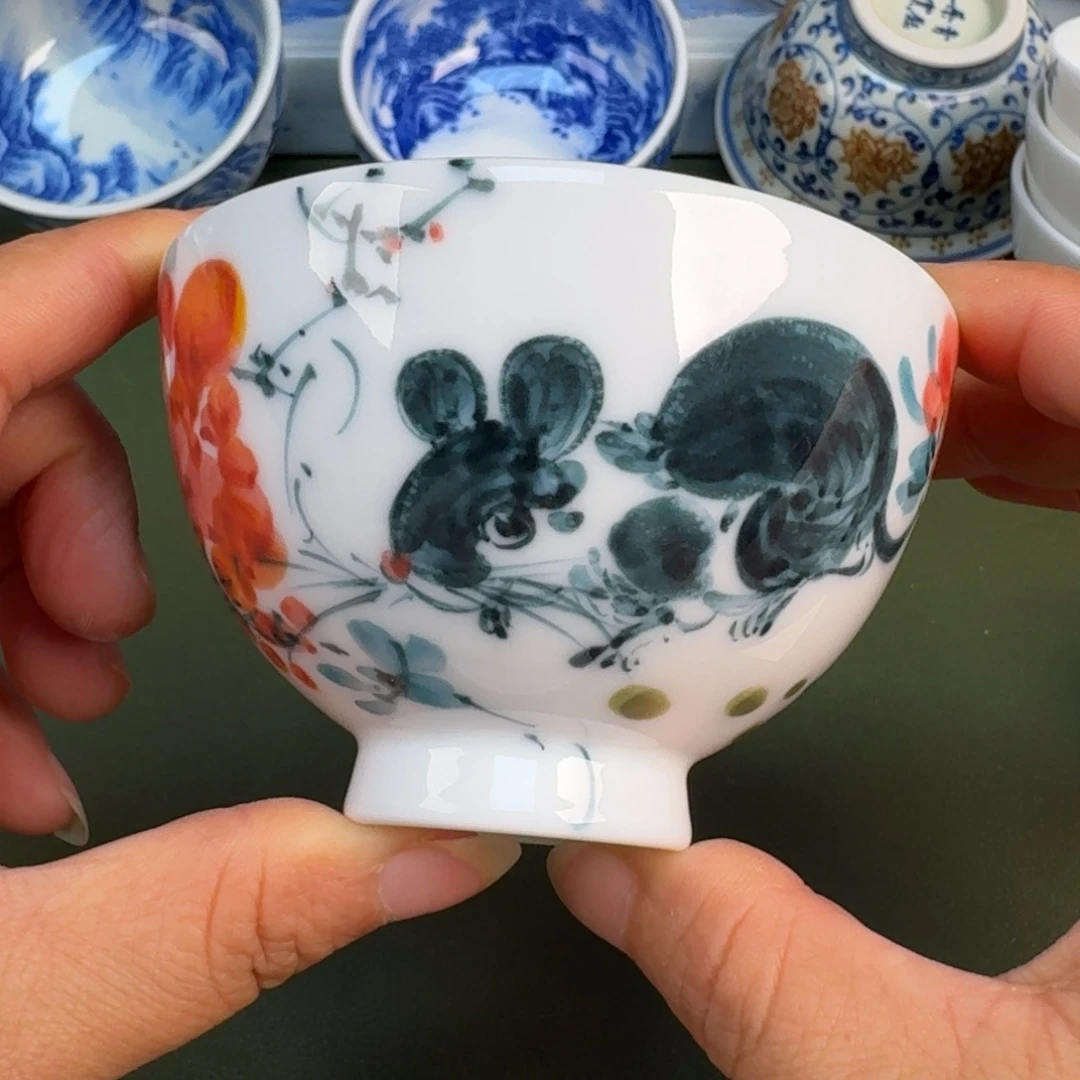 景德镇纯手绘茶具圆圆241
