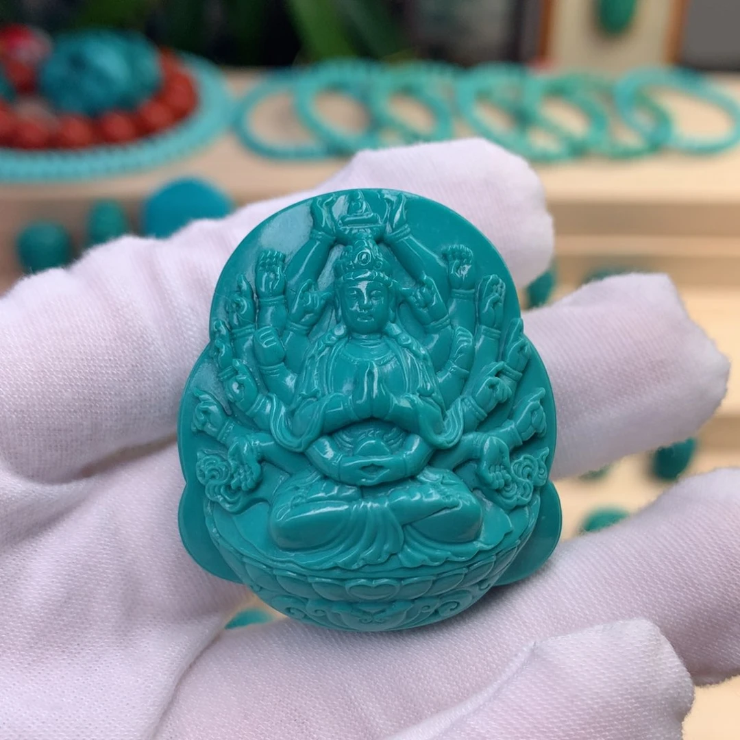 绿松石千手观音未镶嵌