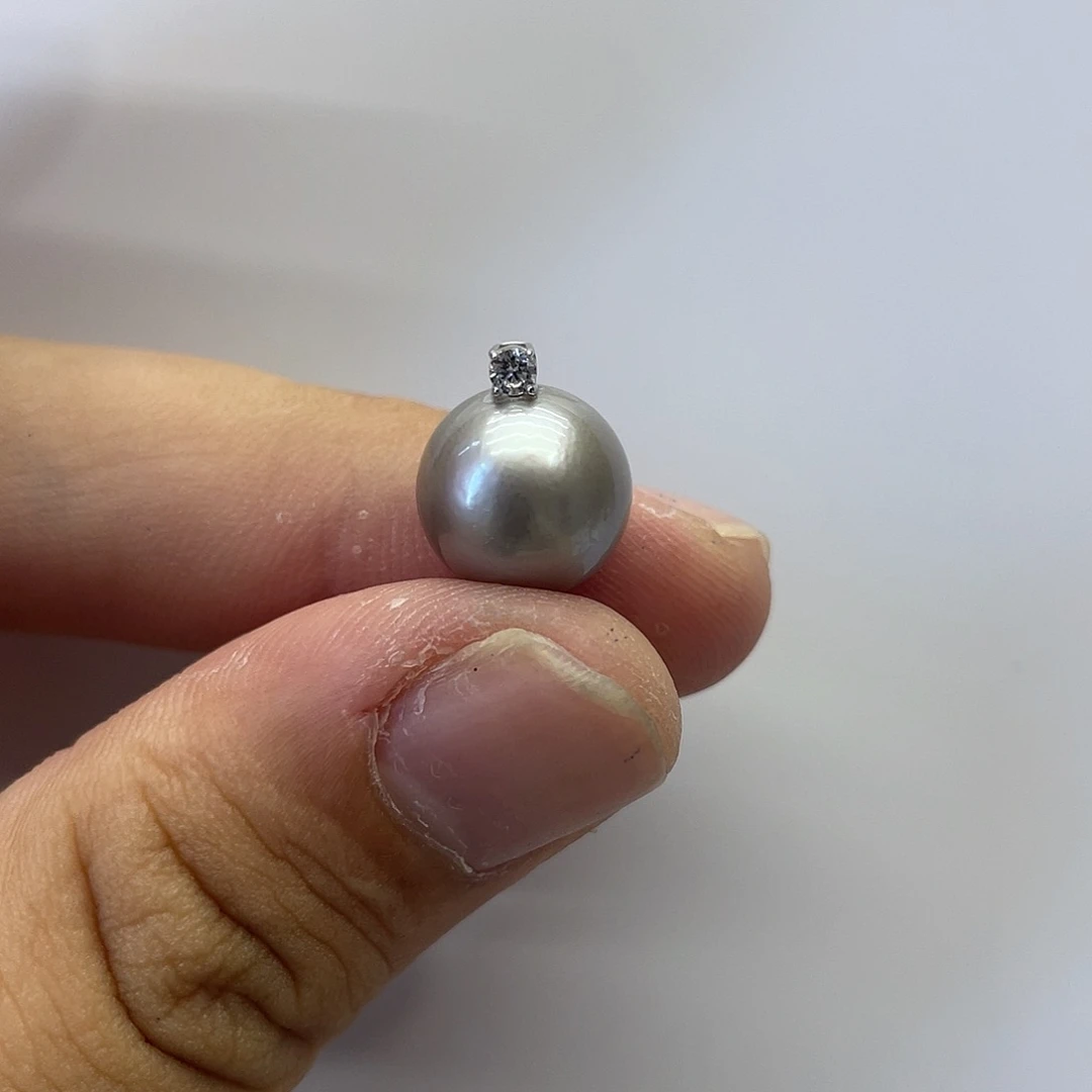 海水珍珠18K金镶嵌颈饰