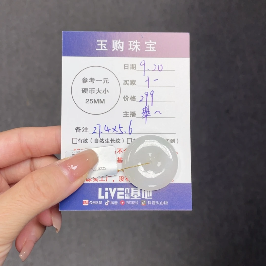 颈饰未镶嵌翡翠?****?平安扣