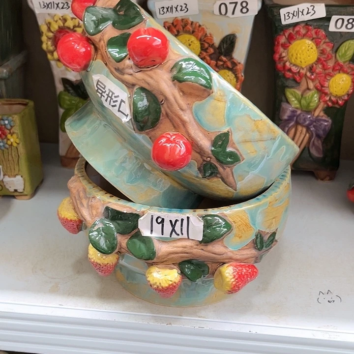 紫砂花盆粗陶材质多肉花盆