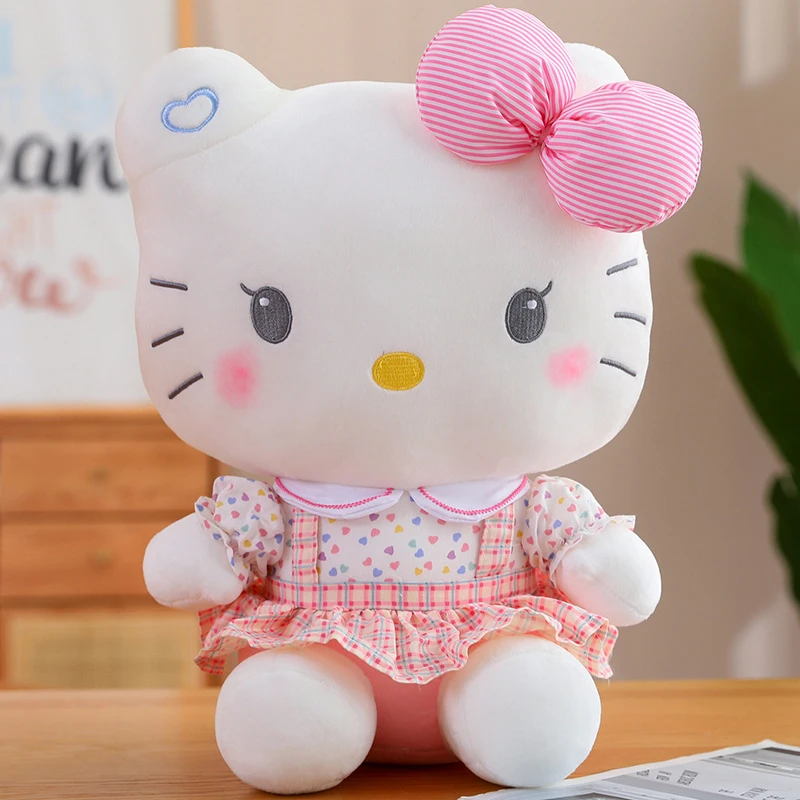 可爱学生妹Hello Kitty凯蒂猫公仔毛绒玩具女生生日礼物玩偶娃娃