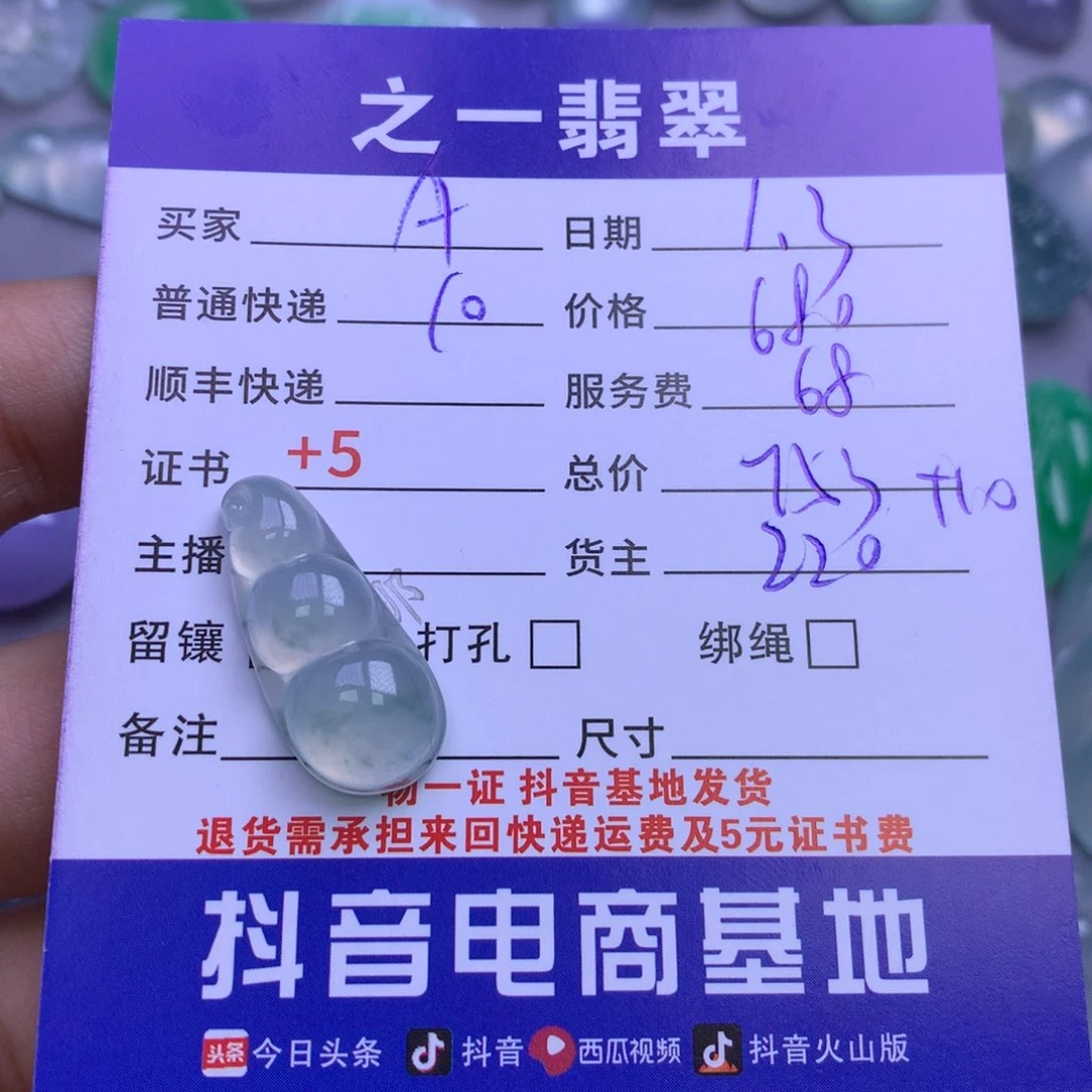 颈饰未镶嵌翡翠A****n