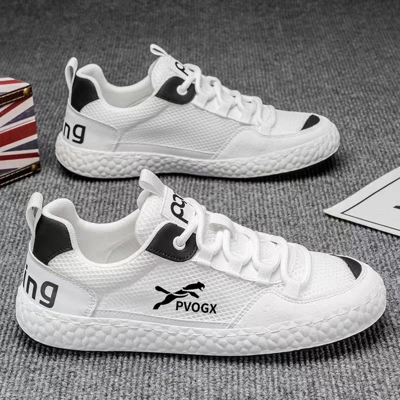 夏季休闲鞋子男网面薄款运动鞋跑步鞋软底百搭学生板鞋潮流鞋