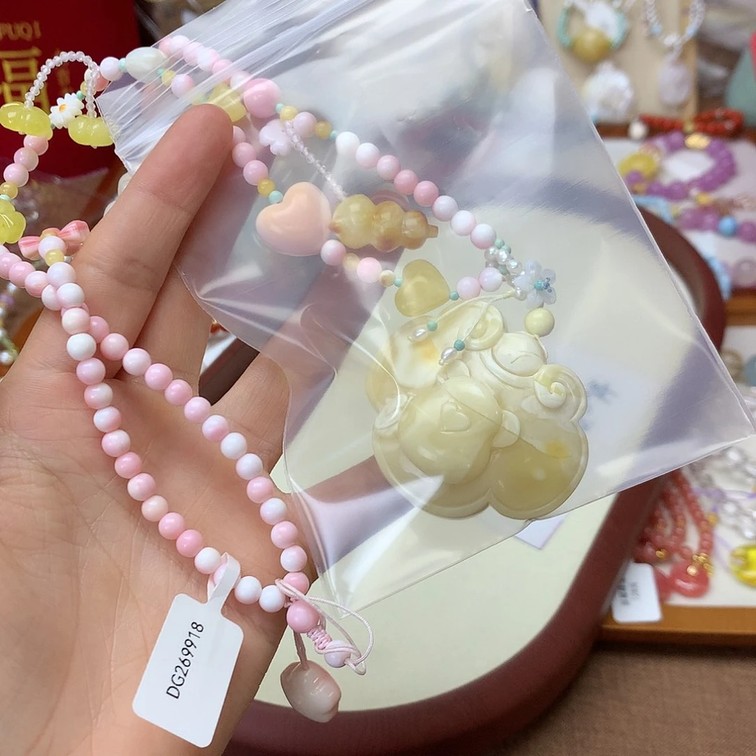 蜜蜡颈饰未镶嵌项链
