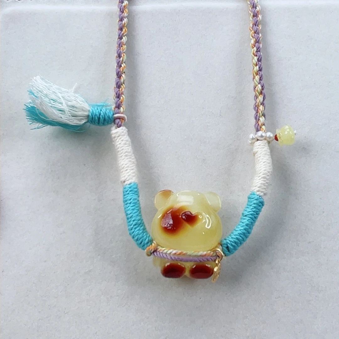 蜜蜡颈饰未镶嵌蜜蜡