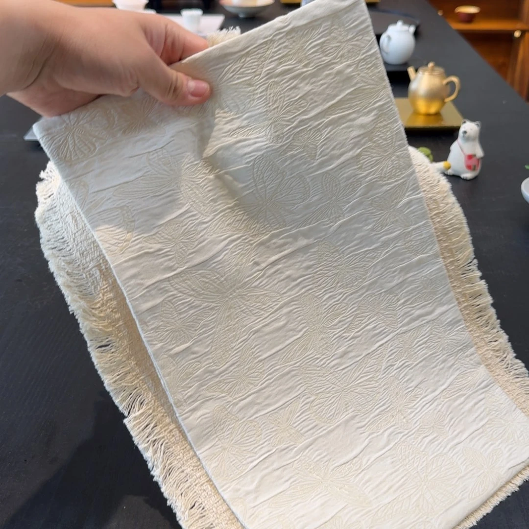 两条棉麻茶席各一