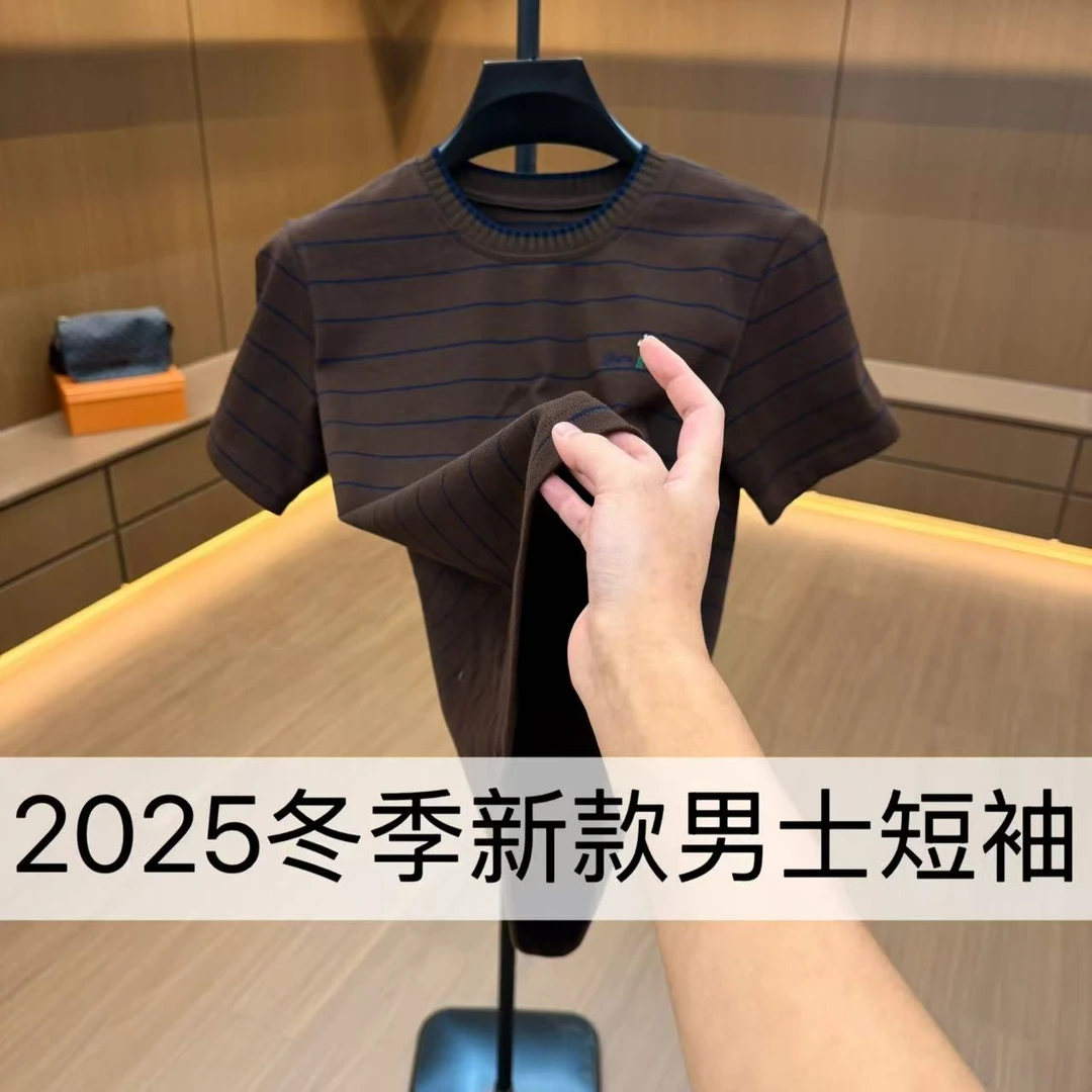 【ZCY】9493冬季新款时尚百搭纯色常规款男士简约短袖12-1A【BIBAO】