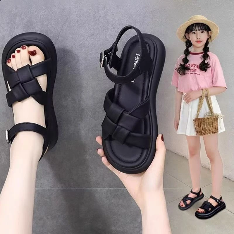 ABC女童凉鞋夏款2025新款儿童鞋子中大童爆款公主夏季女孩沙滩鞋