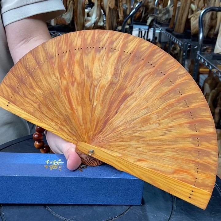 柏木（崖柏）扇子礼盒