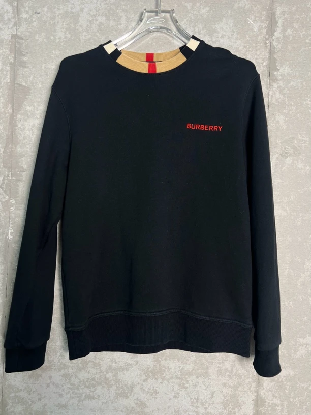 未使用 BURBERRY/博柏利 XS*1/拼色字母刺绣圆领长袖卫衣/09235
