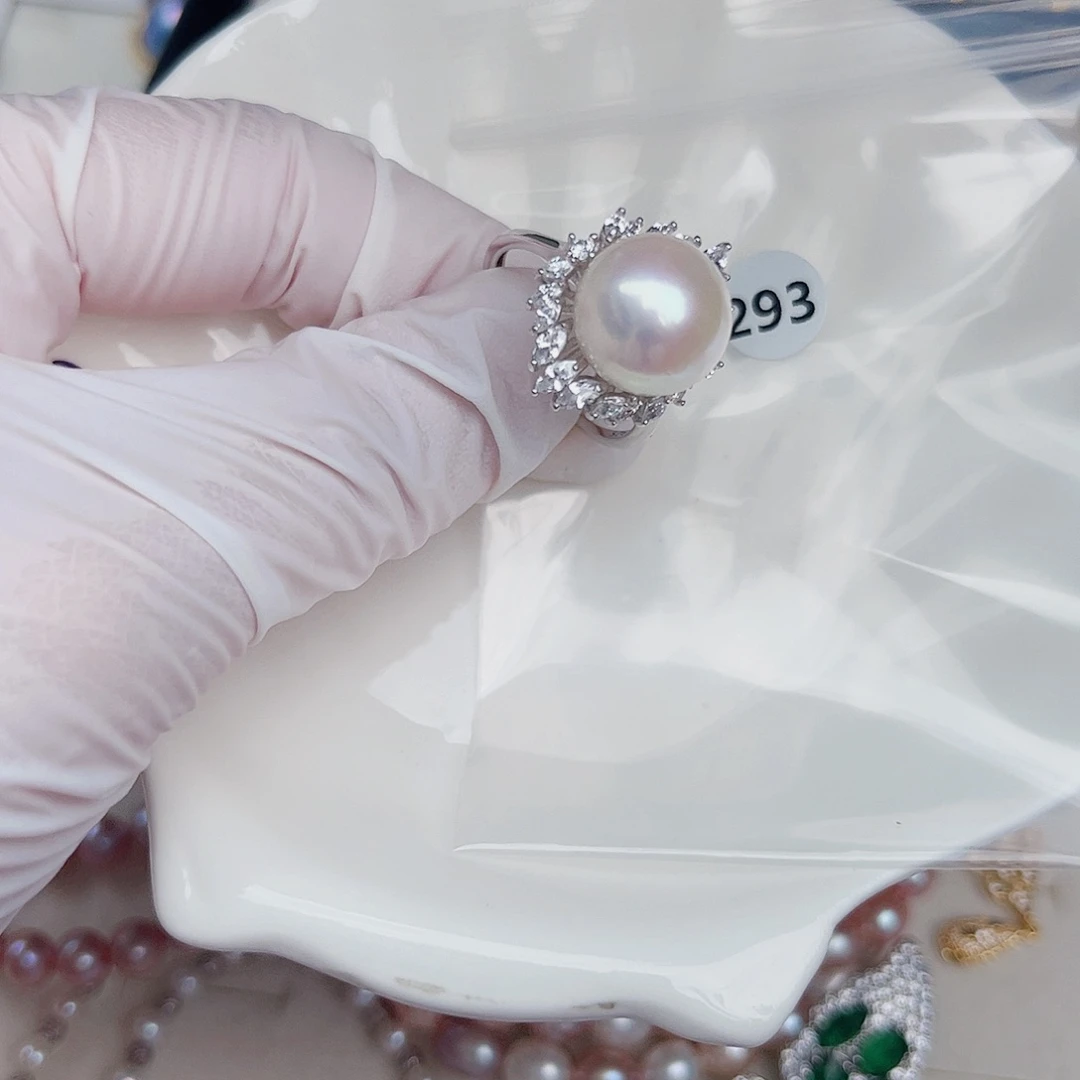 淡水珍珠银S925镶嵌颈饰