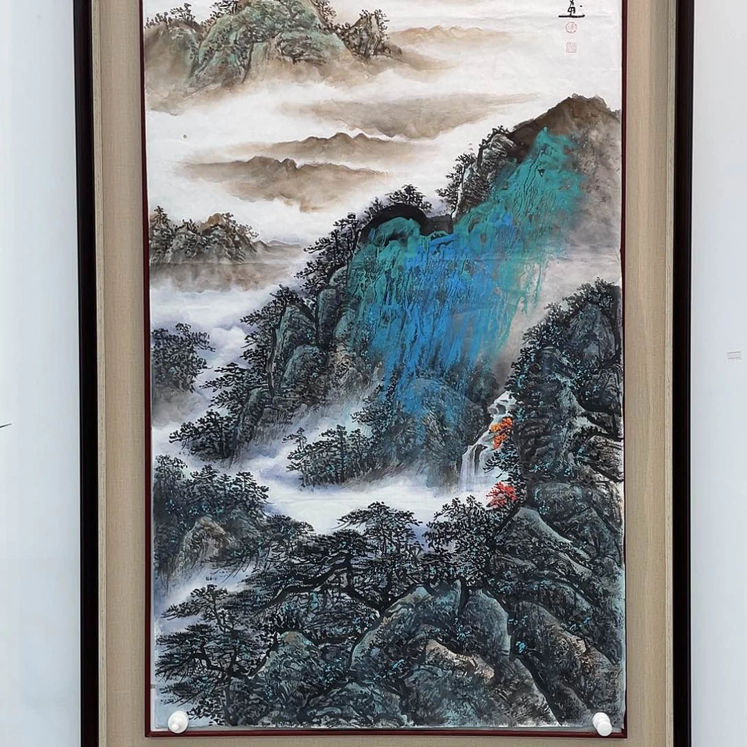 国画凌行志手绘作品