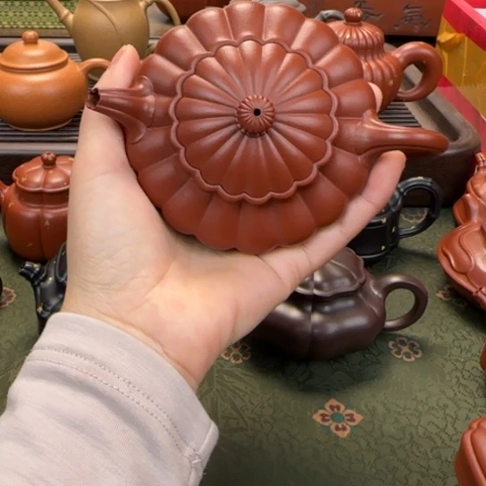 紫砂茶壶舒合朱泥芦昕健同款