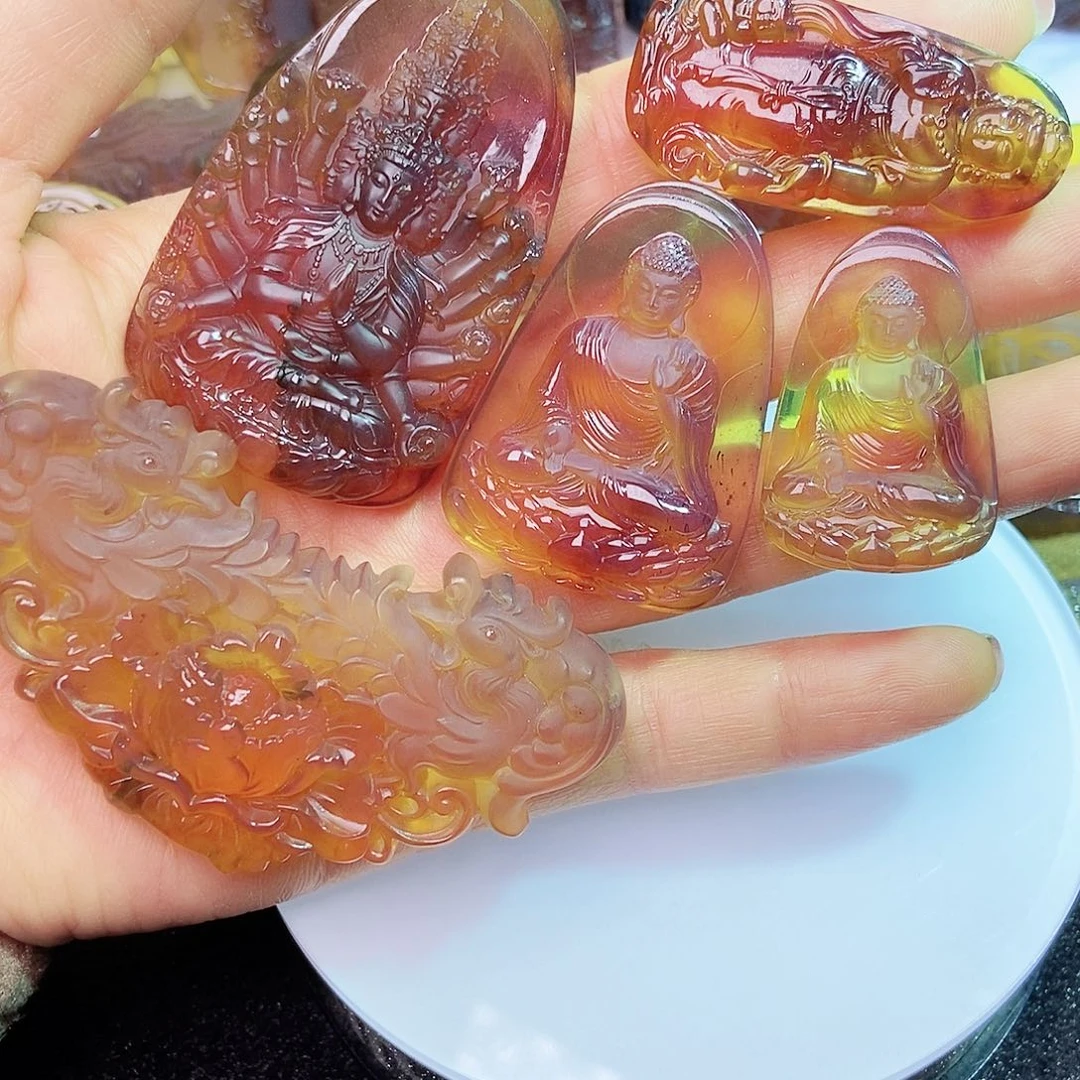 琥珀颈饰未镶嵌@****堂琥珀