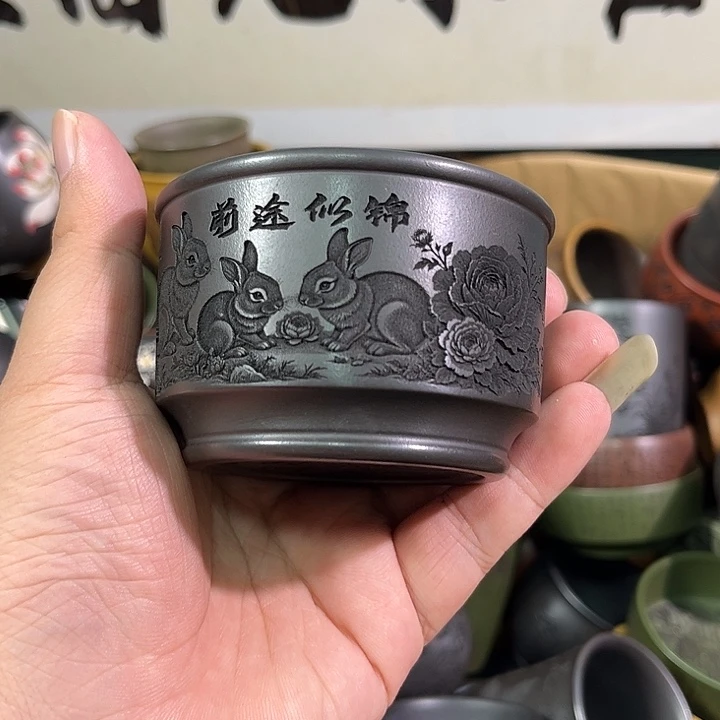 茶杯紫砂全手工紫砂主人杯