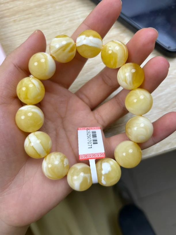 天然琥珀蜜蜡手串