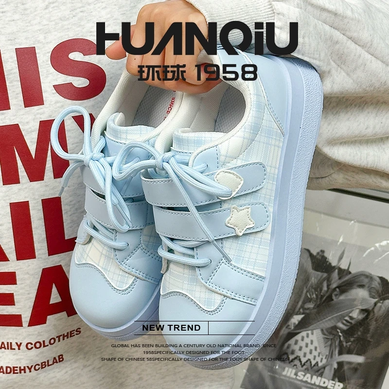 环球爆款萌趣星星甜酷风小众百搭舒适时尚休闲鞋魔术贴潮流女鞋