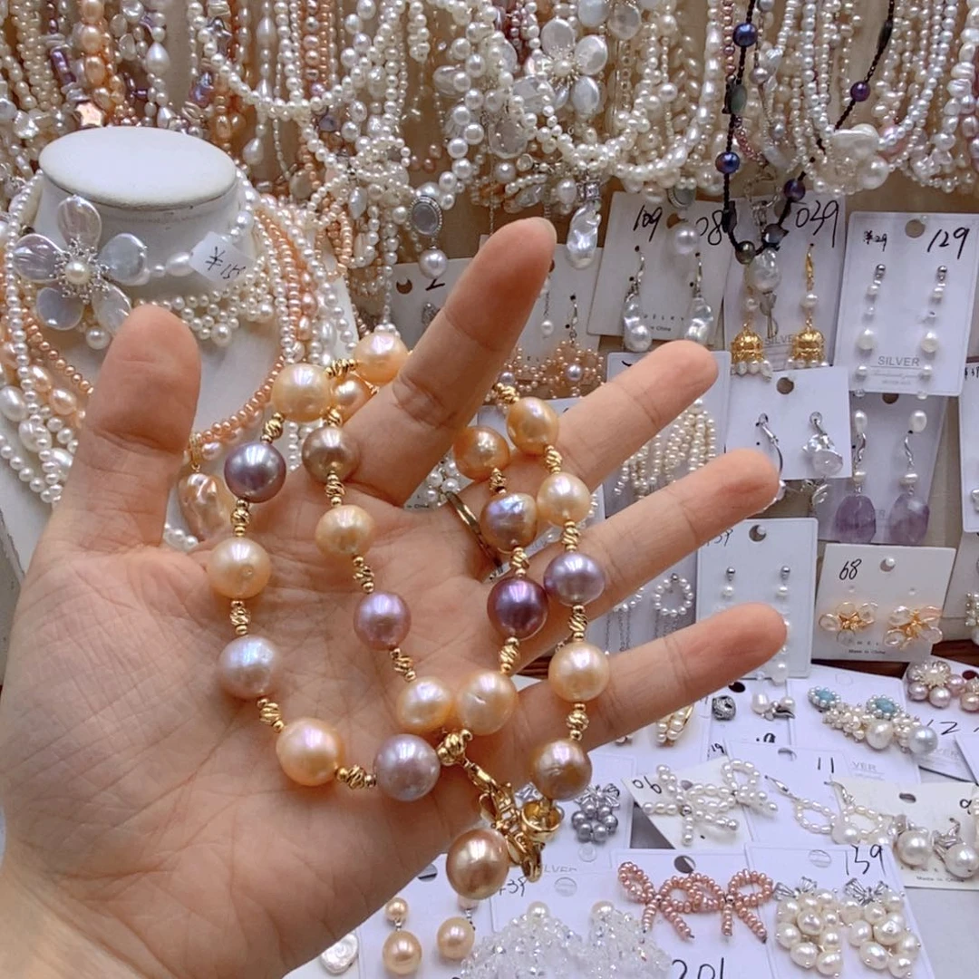 淡水珍珠手绳银S925镶嵌灵**姬