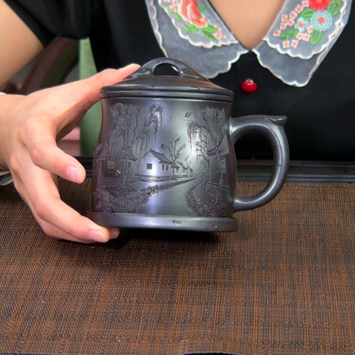 茶杯紫砂高货放漏