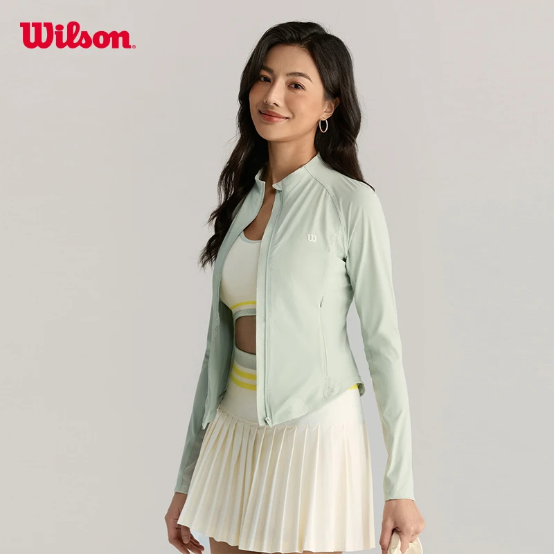 Wilson威尔胜官方流光风女士KNIT网球运动针织上衣WW20109