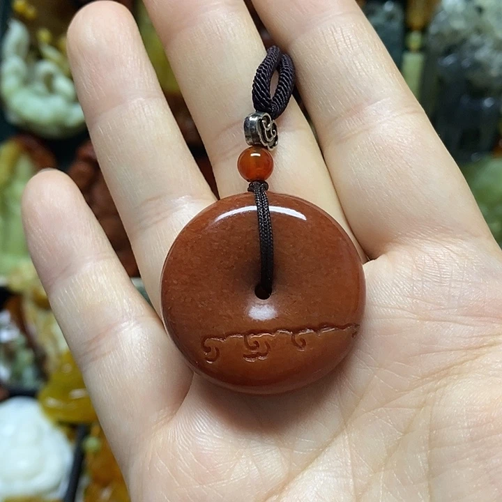 岫玉未镶嵌吊坠(赠链)