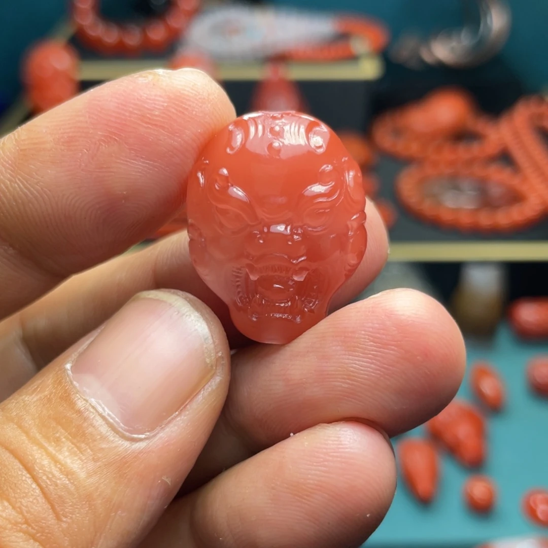 落***柳南红玛瑙未镶嵌配饰