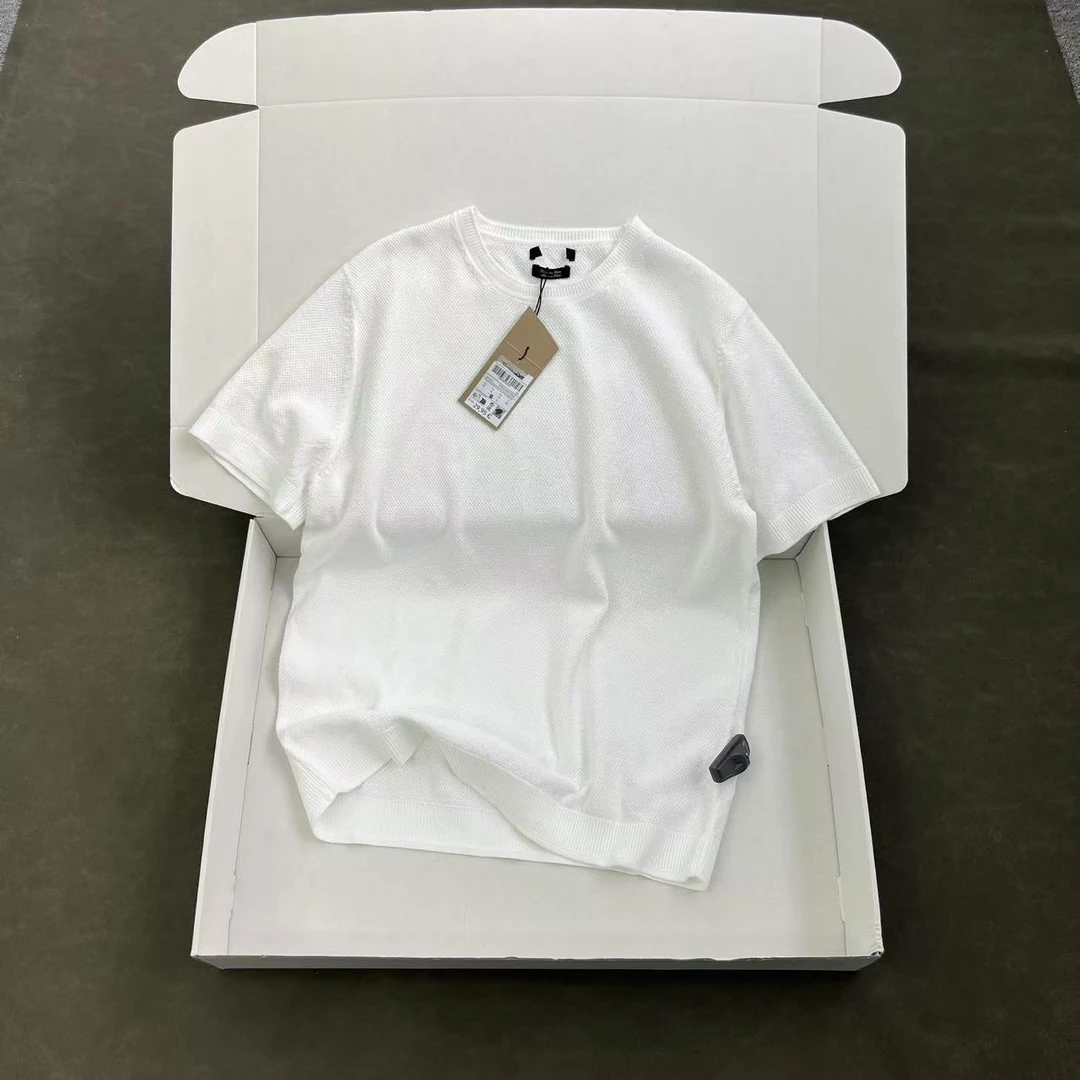 西家牛货 品质超好 男士蜂窝编织短袖T恤