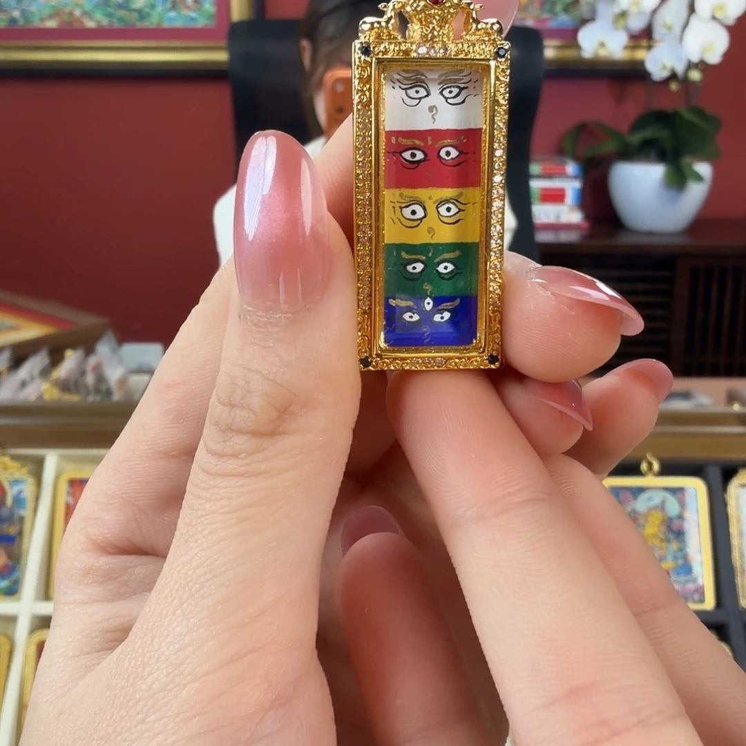 吊坠热贡画师手绘五路Ｃ