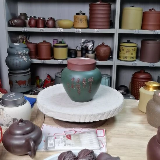 紫砂茶叶罐正品小罐紫砂茶叶罐43