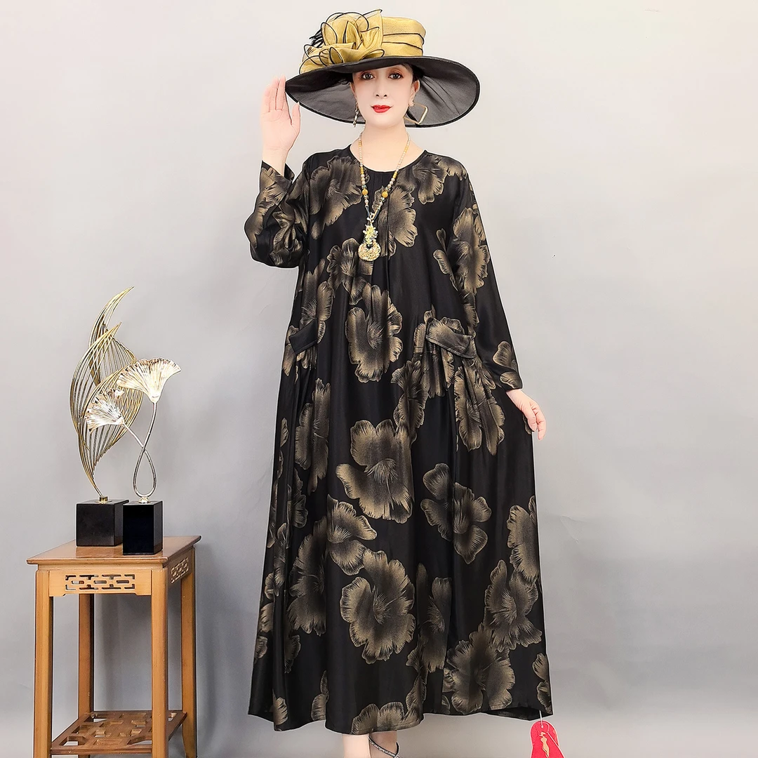8077-8中国风国潮风高端女装高贵上档次春季连衣裙