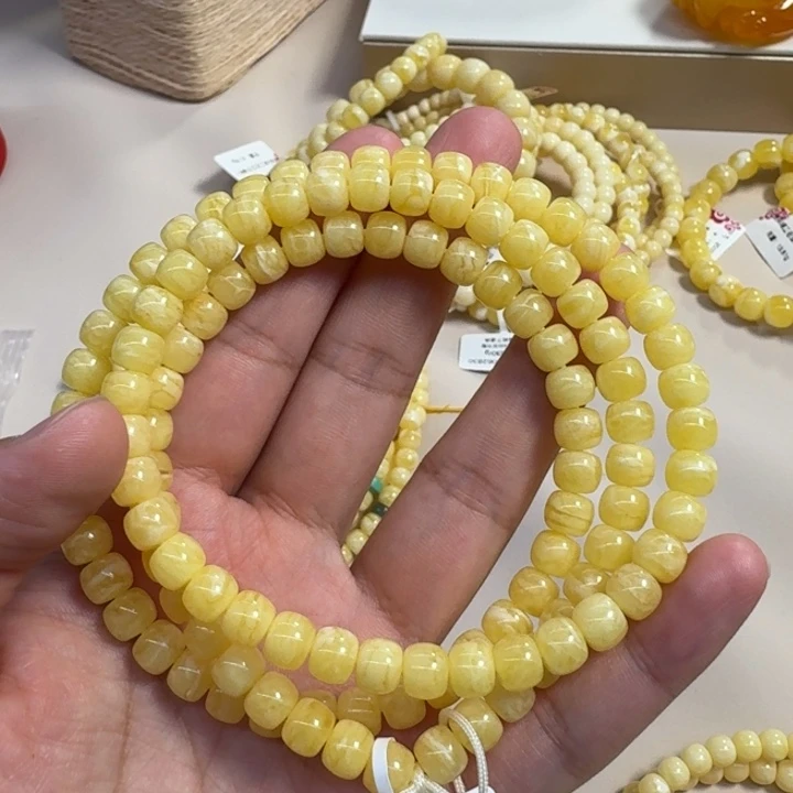 琥珀颈饰未镶嵌7mm108