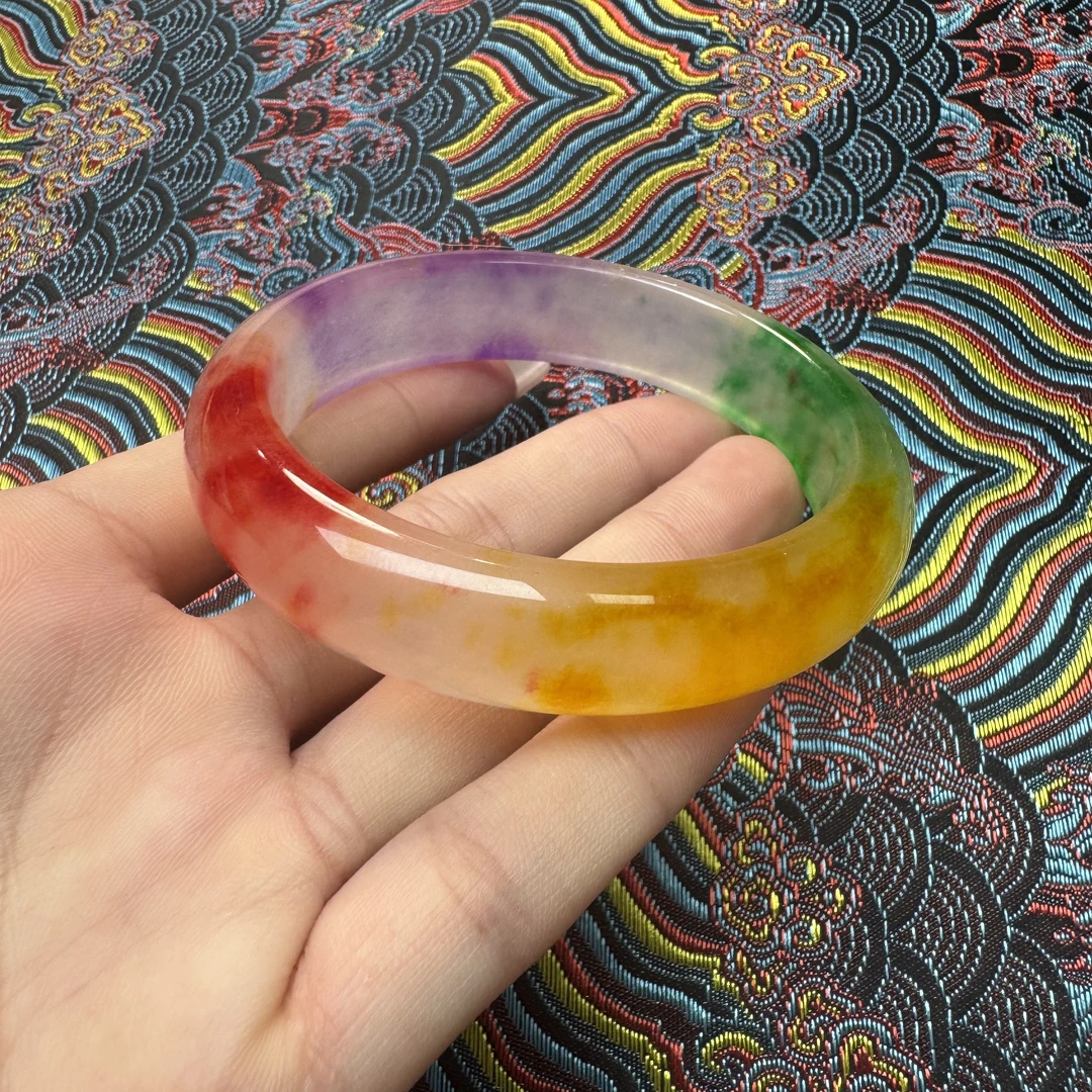 非金属珐琅手镯 珍藏 四彩色 宽版妈妈镯z995