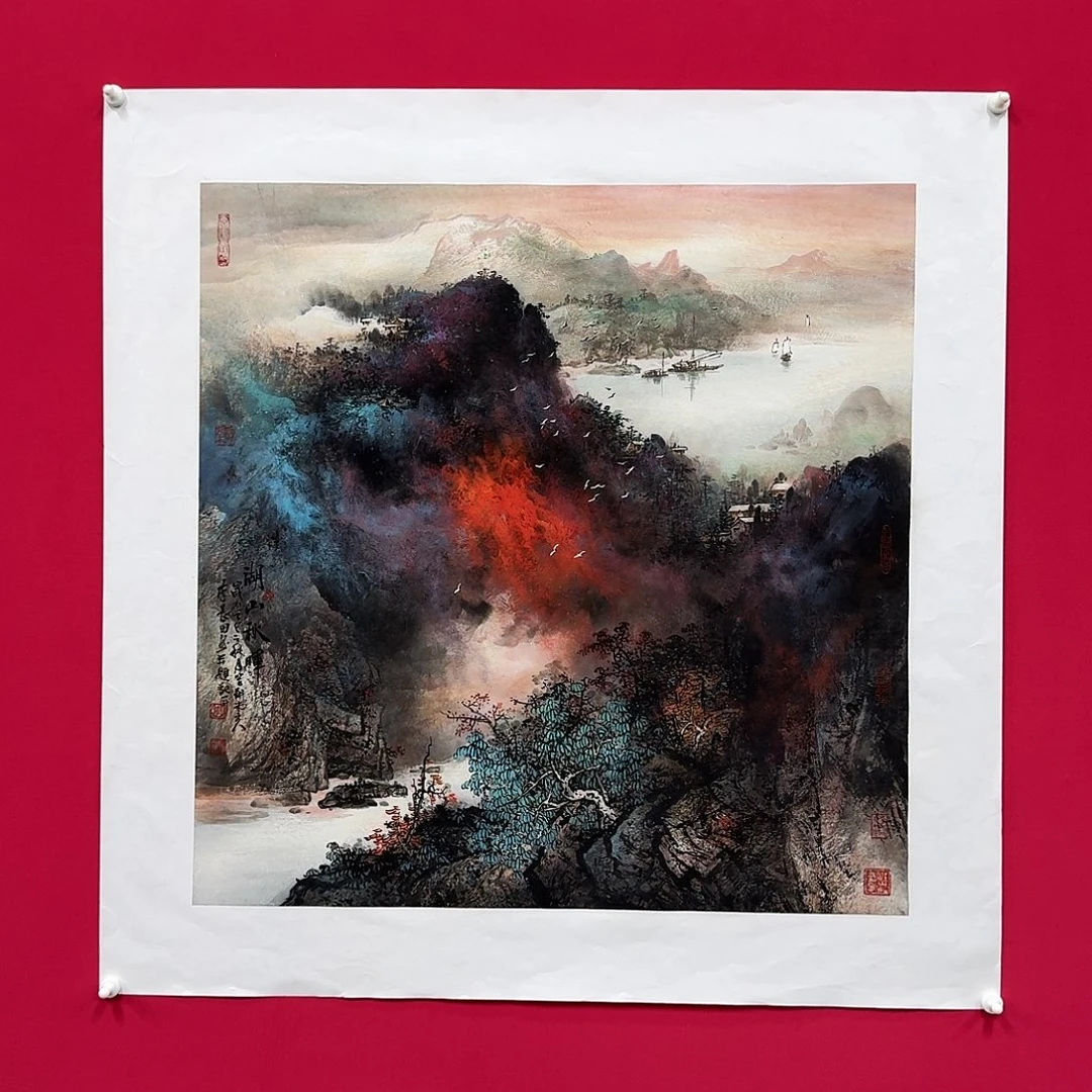 i***g国画李长田斗方作品