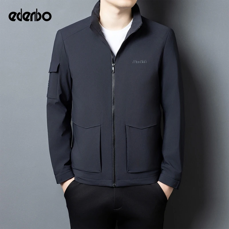 【商场同款】爱登堡男士羽绒服轻薄款冬季商务休闲立领白鸭绒外套男